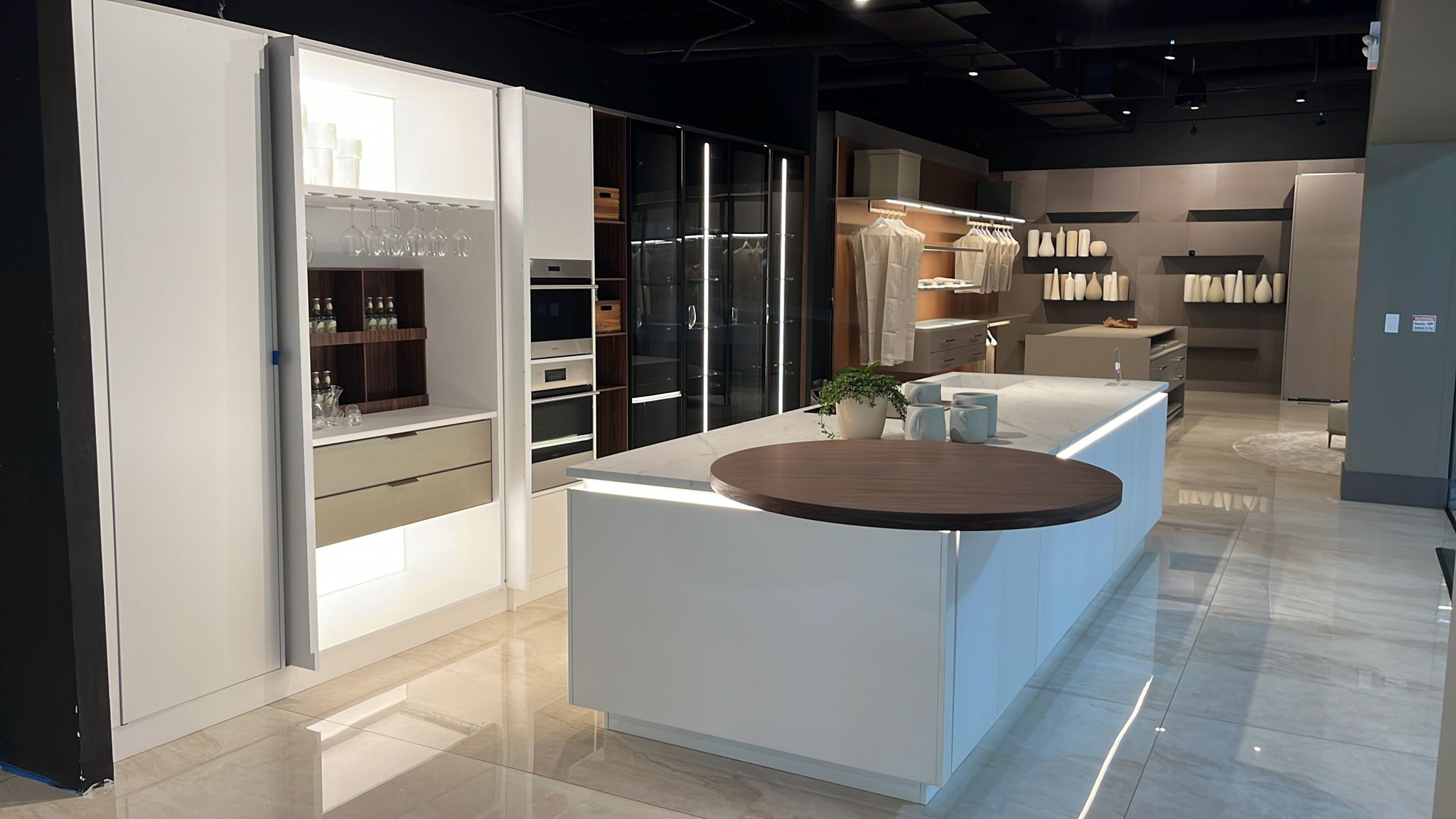 Coastal kitchen design Santa Monica light wood finishes